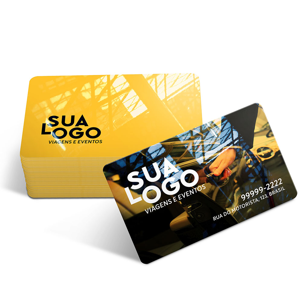 Cartão em PVC Branco 4x4 | 50und