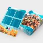 Cardápio Médio de PVC 0,3mm | 5und