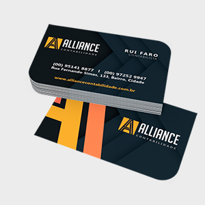 Cartão 2 Cantos Arredondados 300g - 4x4 | 500und