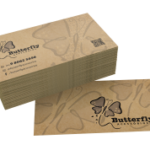 Cartão Kraft Impressão em Preto - 1x1 | 250und