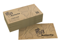 Cartão Kraft Impressão em Preto - 1x1 | 250und